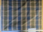 by yard Scalamandre Swan Plaid Silk Plaid Check Tartan Blue Neutral Silk Taffeta Crisp Multi MSRP USD156/y