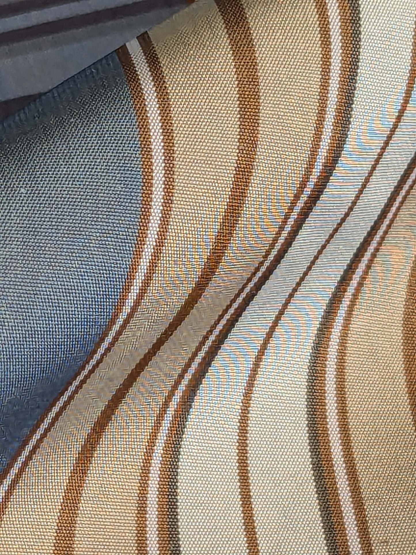 by yard Scalamandre Swan Plaid Silk Plaid Check Tartan Blue Neutral Silk Taffeta Crisp Multi MSRP USD156/y