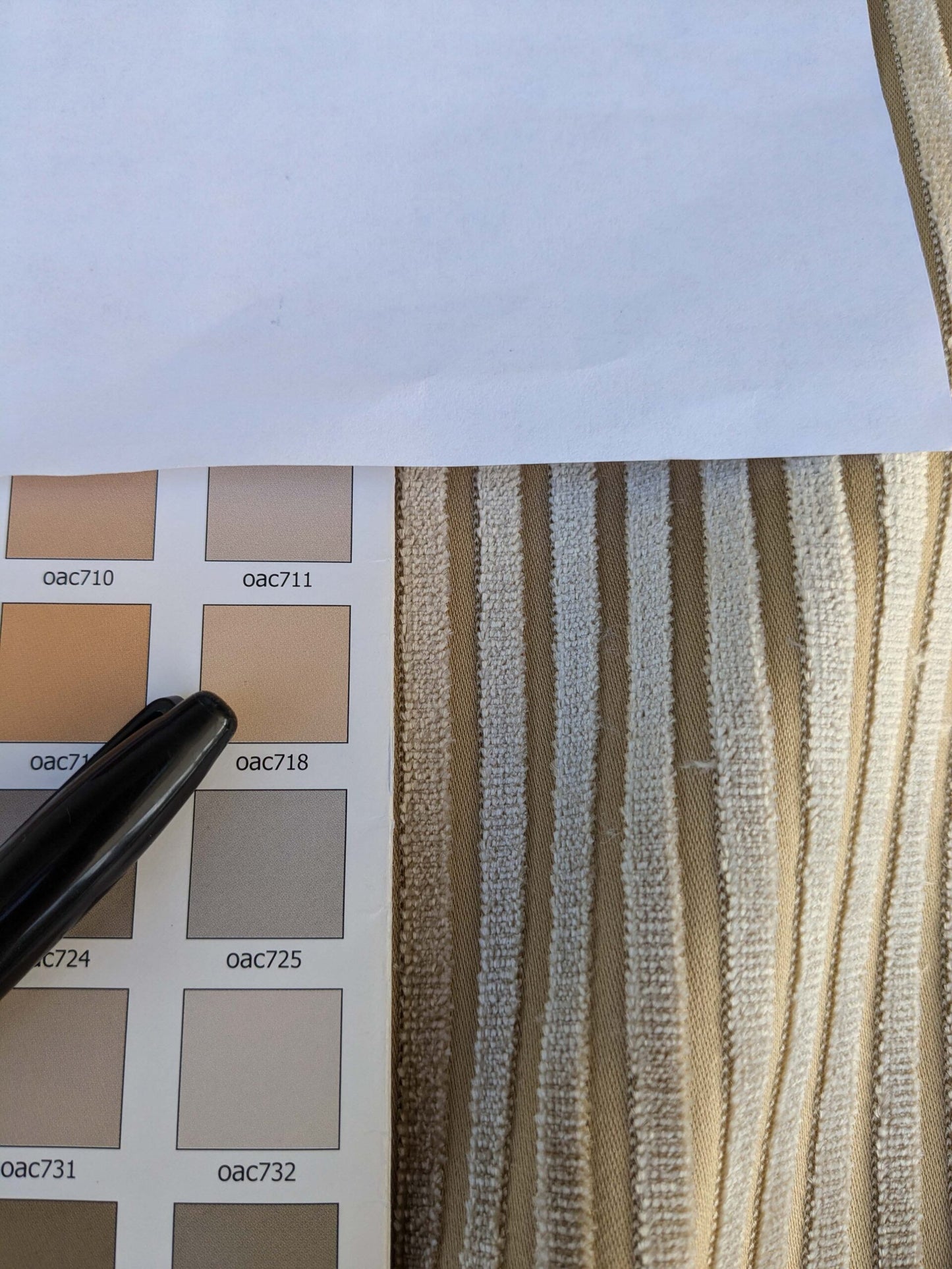 by yard Scalamandre Sofia Silk Velvet Stripe Sand and Bisque Silk Pile Light Brown MSRP USD478/y