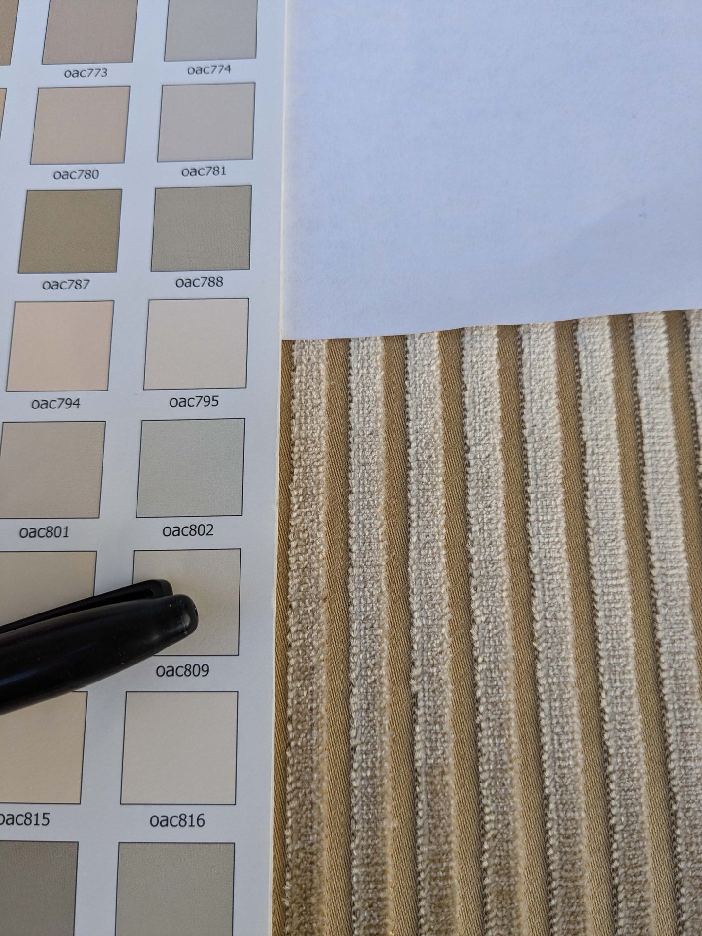 by yard Scalamandre Sofia Silk Velvet Stripe Sand and Bisque Silk Pile Light Brown MSRP USD478/y