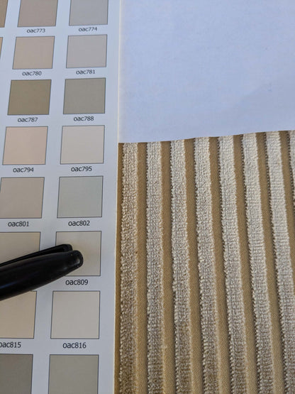 by yard Scalamandre Sofia Silk Velvet Stripe Sand and Bisque Silk Pile Light Brown MSRP USD478/y