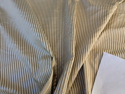 by yard Scalamandre Sofia Silk Velvet Stripe Sand and Bisque Silk Pile Light Brown MSRP USD478/y