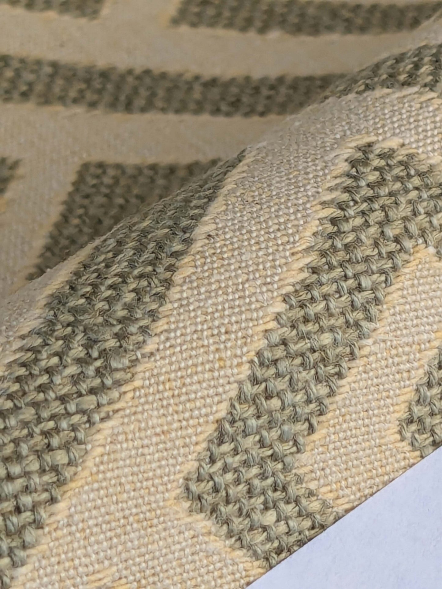 by yard Scalamandre Ariadne Sage Greek Key Italian Jacquard Woven MSRP USD 160/y