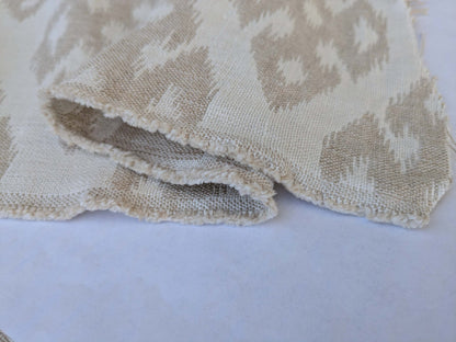 by yard Scalamandre Ismir Natural Cream White Linen Print Orgee Diamond Double Width from Spain MARP USD364/y
