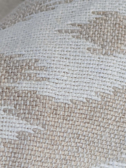 by yard Scalamandre Ismir Natural Cream White Linen Print Orgee Diamond Double Width from Spain MARP USD364/y