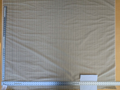 by yard Scalamandre Astley Silk Strie Cream Charcoal Beige Dark Gray White Pin Stripe Small Scale MSRP USD350+/yard