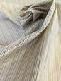 by yard Scalamandre Astley Silk Strie Cream Charcoal Beige Dark Gray White Pin Stripe Small Scale MSRP USD350+/yard