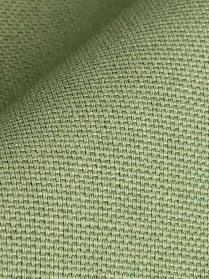 by yard Scalamandre Panarea Verdino Green Cotton Canvas Heavy Duty Plain Solid MSRP USD 58/Yard
