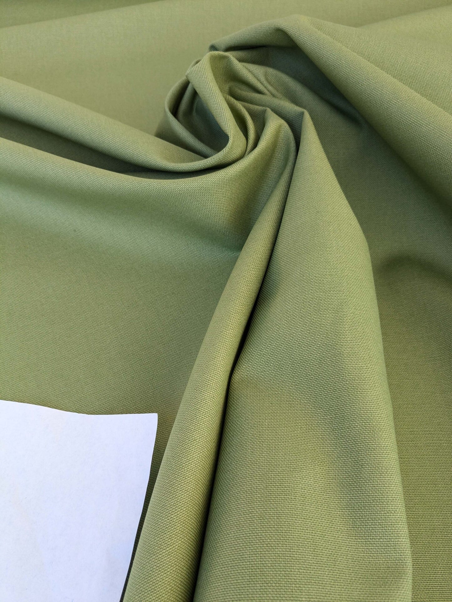 by yard Scalamandre Panarea Verdino Green Cotton Canvas Heavy Duty Plain Solid MSRP USD 58/Yard