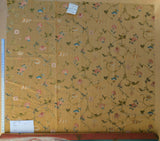 2.2 yard Scalamandre Colony Roma Millefiori Bronzo Yellow Floral Botanical Tree Foliage Renaissance MSRP USD 500+/Y