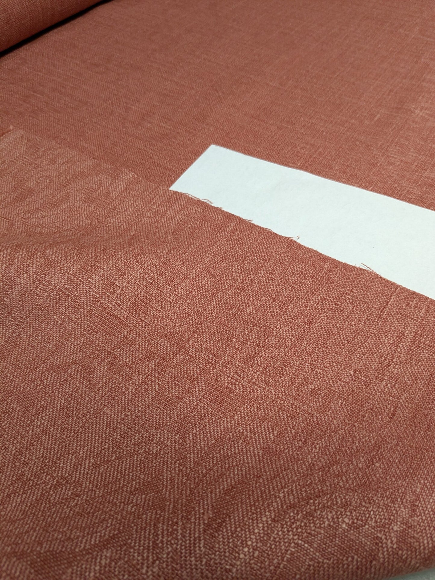 Clarence House Ghent Tea Rose Red 100% Linen Textured Subtle Damask Best Belgium Linen MSRP USD 152/Y