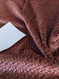 1.6yard Scalamandre Cut Velvet Red Small Scale Texture Diamond