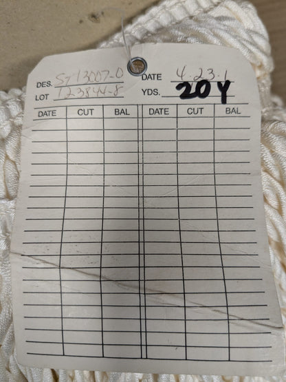 Scalamandre Conso 100% Rayon 093072-B01 (Trim Box B) Bullion Fringe Woven Rayon Long White  by yard