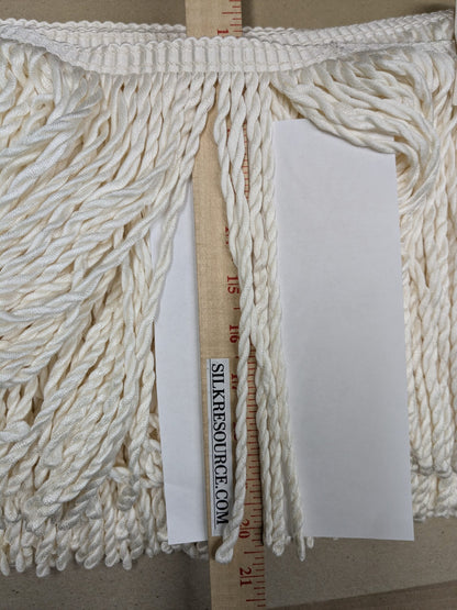 by yard  Scalamandre Conso 100% Rayon 093072-B01 (Trim Box B) Bullion Fringe Woven Rayon Long White