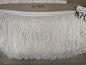 by yard  Scalamandre Conso 100% Rayon 093072-B01 (Trim Box B) Bullion Fringe Woven Rayon Long White