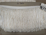 by yard  Scalamandre Conso 100% Rayon 093072-B01 (Trim Box B) Bullion Fringe Woven Rayon Long White