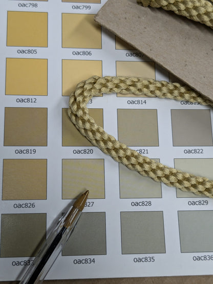 6 yards  Scalamandre 100% Silk Rope Trim C42-35 (Trim Box B) Woven Green