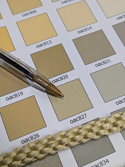 66 inches  Scalamandre 100% Silk Rope Trim C42-35 (Trim Box B) Woven Green