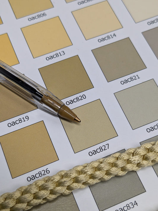 66 inches  Scalamandre 100% Silk Rope Trim C42-35 (Trim Box B) Woven Green