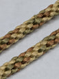 Scalamandre Woven Silk Rope Trim - Green Brown Yellow