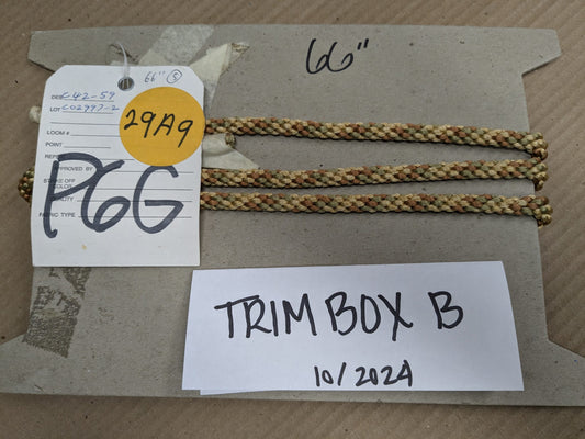 66 inches Scalamandre 100% Silk Rope Trim C42-59 (Trim Box B) Woven Green Brown Yellow