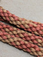 88 inches Scalamandre 100% Silk Rope Trim C42-83 (Trim Box B)  Woven Brown Pink Red