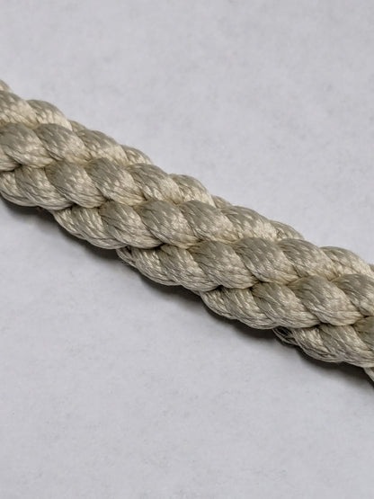 44 inches Scalamandre 100% Silk Rope Trim C42-53 (Trim Box B) Woven Cream Beige