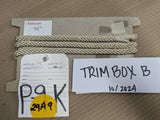 45 inches Scalamandre 100% Silk Rope Trim C42-75 (Trim Box B) Woven Cream Beige