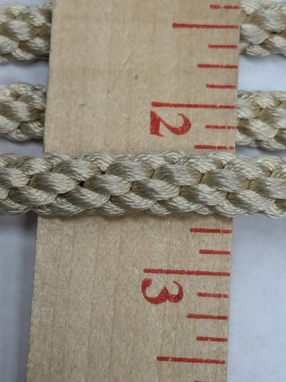45 inches Scalamandre 100% Silk Rope Trim C42-75 (Trim Box B) Woven Cream Beige