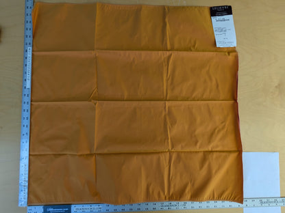 37 EV45 Square Scalamandre Lelievre Paris Psyche Reversible Orange Polyester Solid Taffeta