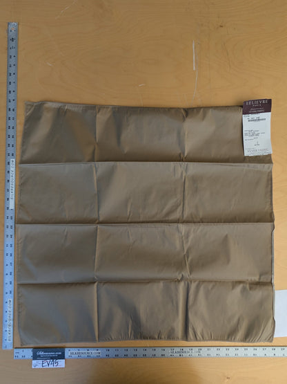 38 EV45 Square Scalamandre Lelievre Paris Psyche Reversible Platine Medium Gray Polyester Solid Taffeta