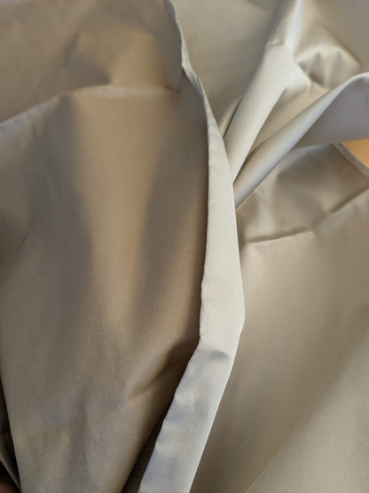 38 EV45 Square Scalamandre Lelievre Paris Psyche Reversible Platine Medium Gray Polyester Solid Taffeta