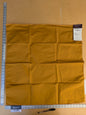 39 EV45 Square Scalamandre Lelievre Paris Psyche Reversible Curry Gold Orange Polyester Solid Taffeta