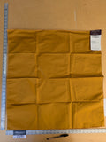 39 EV45 Square Scalamandre Lelievre Paris Psyche Reversible Curry Gold Orange Polyester Solid Taffeta