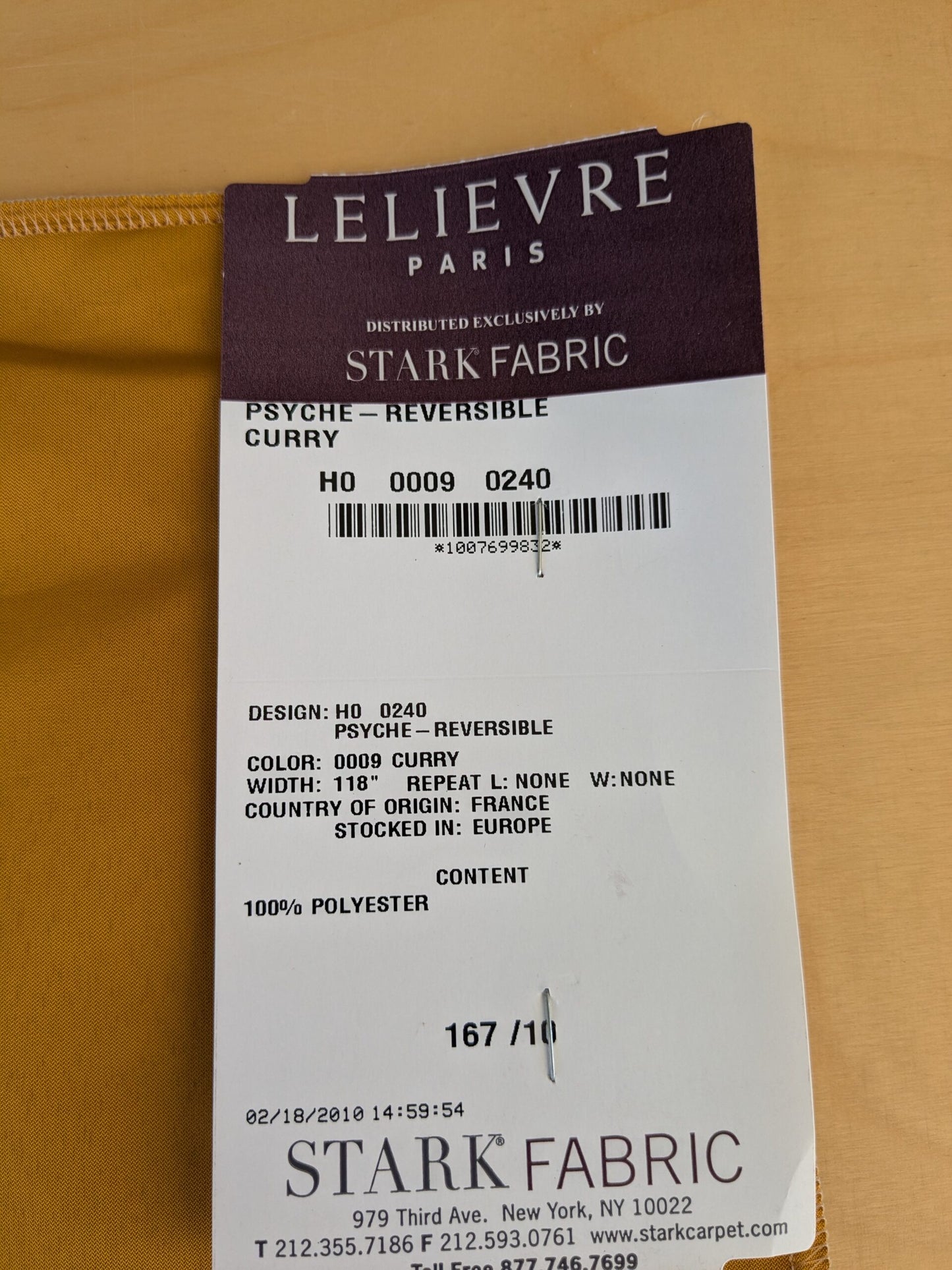 39 EV45 Square Scalamandre Lelievre Paris Psyche Reversible Curry Gold Orange Polyester Solid Taffeta