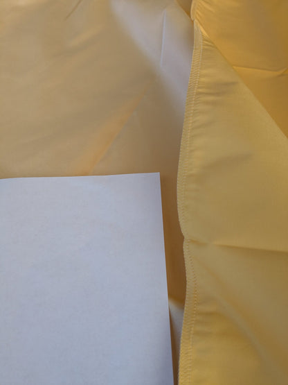 40 EV45 Square 27" x 27" Scalamandre Lelievre Paris Psyche Reversible Vanille Beige Polyester Solid Taffeta