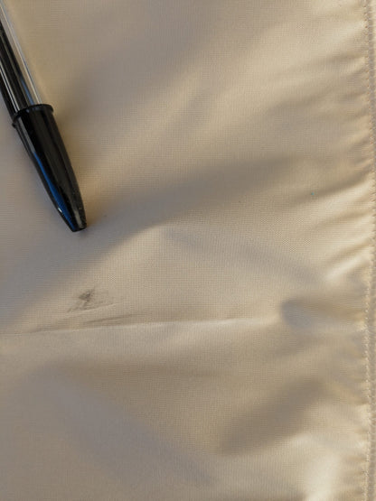 42 EV45 Square 27" x 27" Scalamandre Lelievre Paris Psyche Reversible Ivoire Ivory Polyester Solid Taffeta Stain!