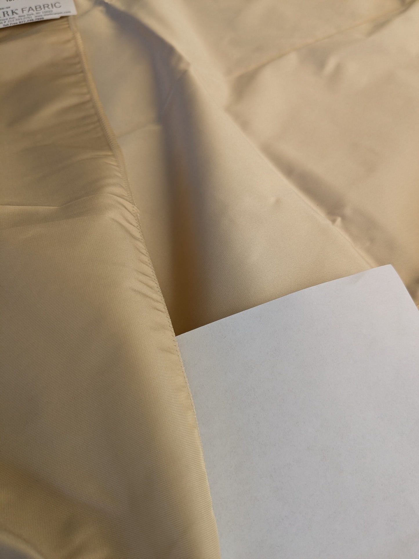 42 EV45 Square 27" x 27" Scalamandre Lelievre Paris Psyche Reversible Ivoire Ivory Polyester Solid Taffeta Stain!