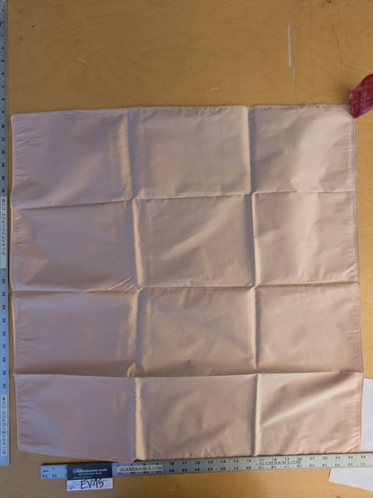 43 EV45 Square Scalamandre Lelievre Paris Psyche Reversible Rose Pink Polyester Solid Taffeta