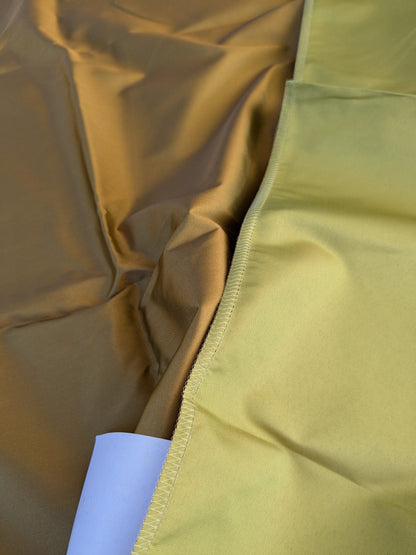 44 EV45 Square Scalamandre Lelievre Paris Psyche Reversible Chartreuse Light Green Polyester Solid Taffeta