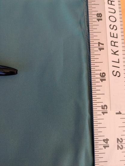 45 EV45 Square Scalamandre Lelievre Paris Psyche Reversible Turquoise Blue Polyester Solid Taffeta(Spots on Right Edge)