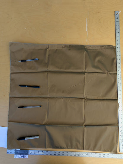 45 EV45 Square Scalamandre Lelievre Paris Psyche Reversible Turquoise Blue Polyester Solid Taffeta(Spots on Right Edge)