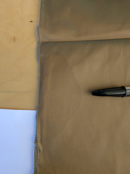 45 EV45 Square Scalamandre Lelievre Paris Psyche Reversible Turquoise Blue Polyester Solid Taffeta(Spots on Right Edge)