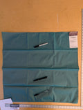 46 EV45 Square Scalamandre Lelievre Paris Psyche Reversible Turquoise Blue Polyester Solid Taffeta(Faint Spots)