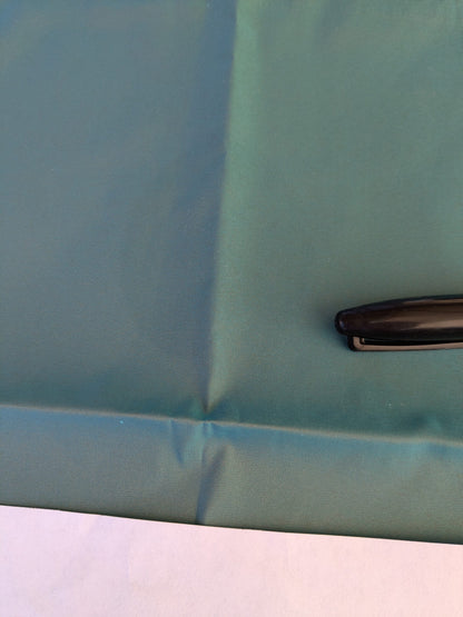 46 EV45 Square Scalamandre Lelievre Paris Psyche Reversible Turquoise Blue Polyester Solid Taffeta(Faint Spots)