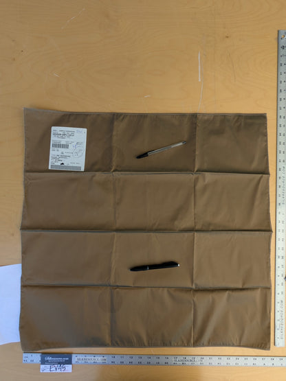 47 EV45 Square Scalamandre Lelievre Paris Psyche Reversible Turquoise Blue Polyester Solid Taffeta(Faint Spots)