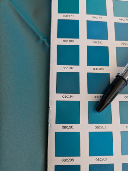 47 EV45 Square Scalamandre Lelievre Paris Psyche Reversible Turquoise Blue Polyester Solid Taffeta(Faint Spots)