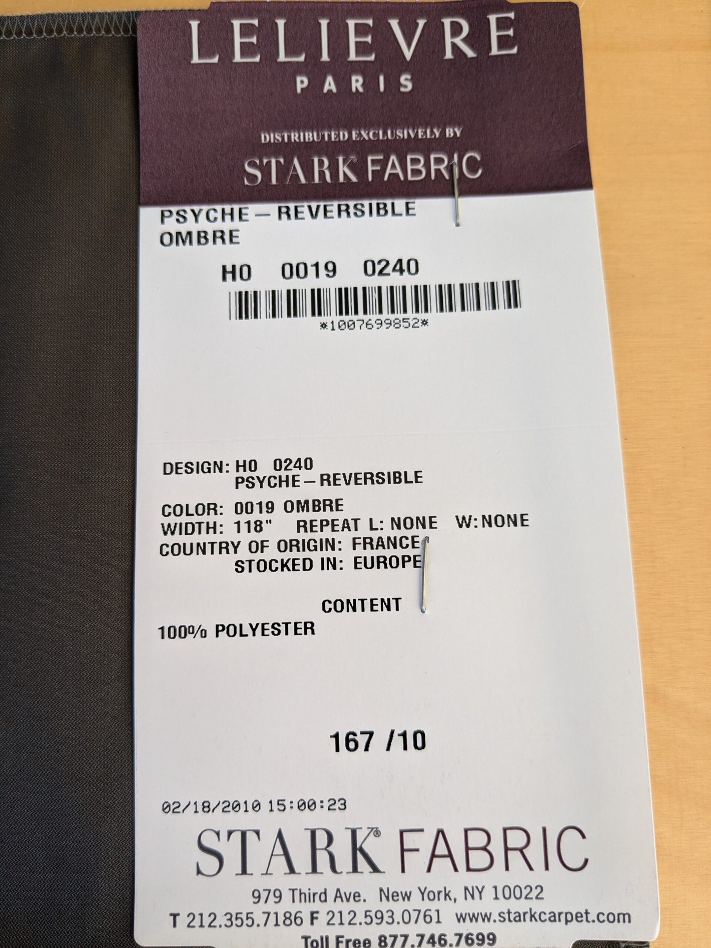 48 EV45 Square Scalamandre Lelievre Paris Psyche Reversible Ombre Brown Polyester Solid Taffeta