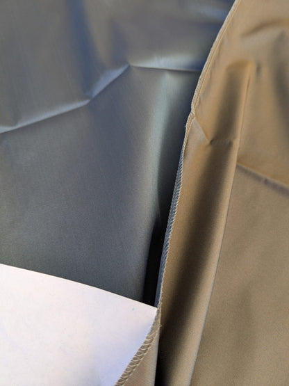 48 EV45 Square Scalamandre Lelievre Paris Psyche Reversible Ombre Brown Polyester Solid Taffeta