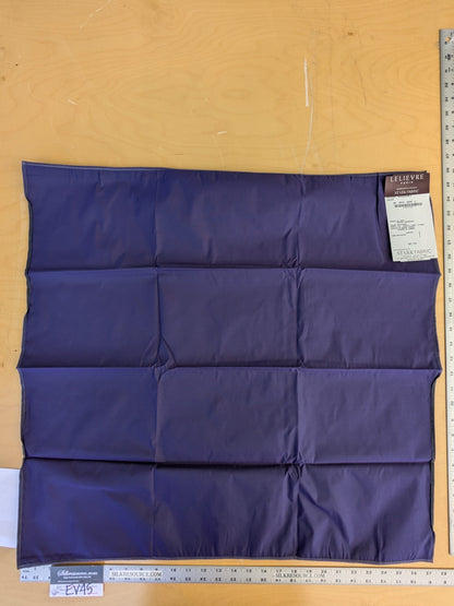 49 EV45 Square Scalamandre Lelievre Paris Psyche Reversible Encre Purple Polyester Solid Taffeta
